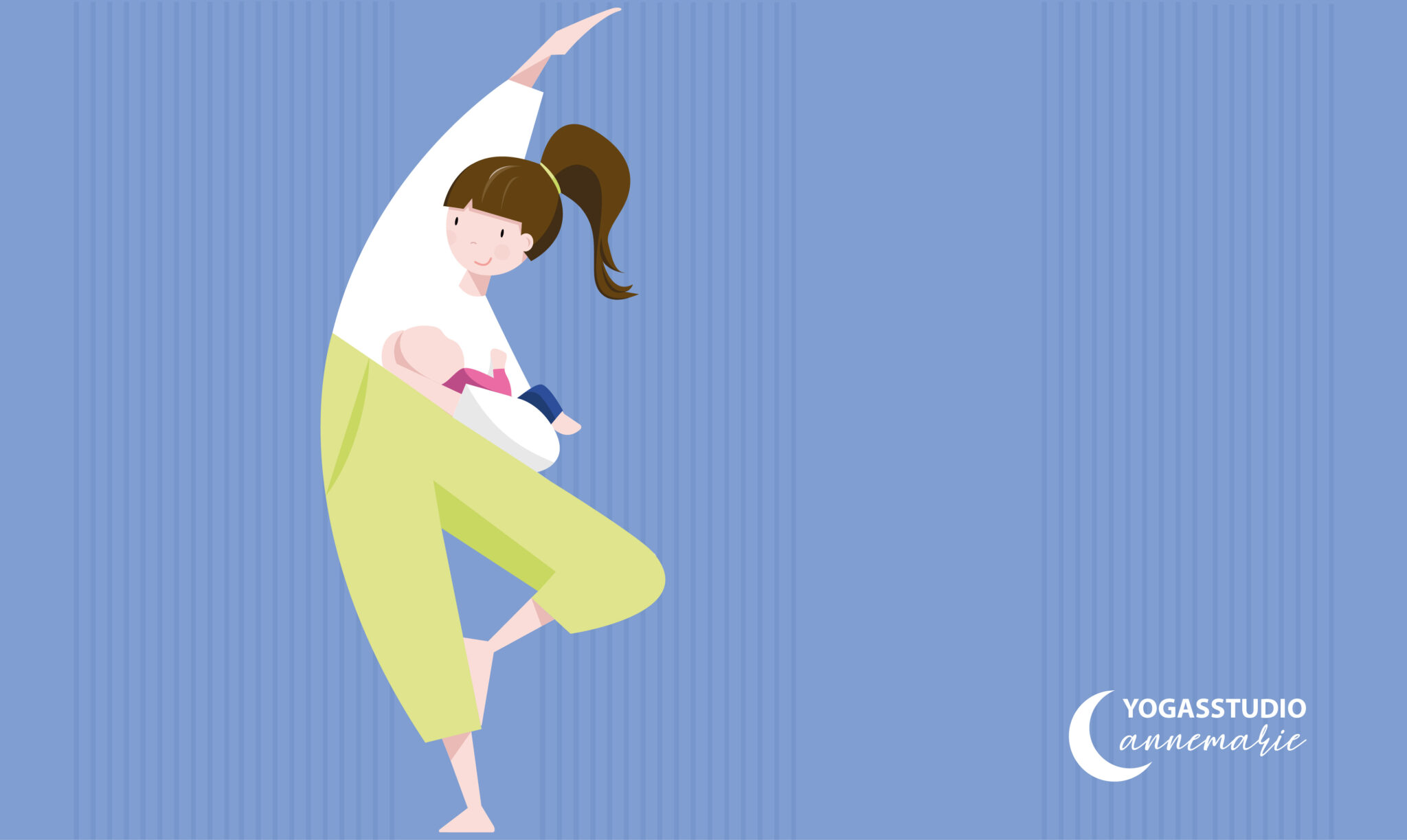 Yoga mit Kind Illustration günstig individuelle Illustration erstellen lassen hamburg