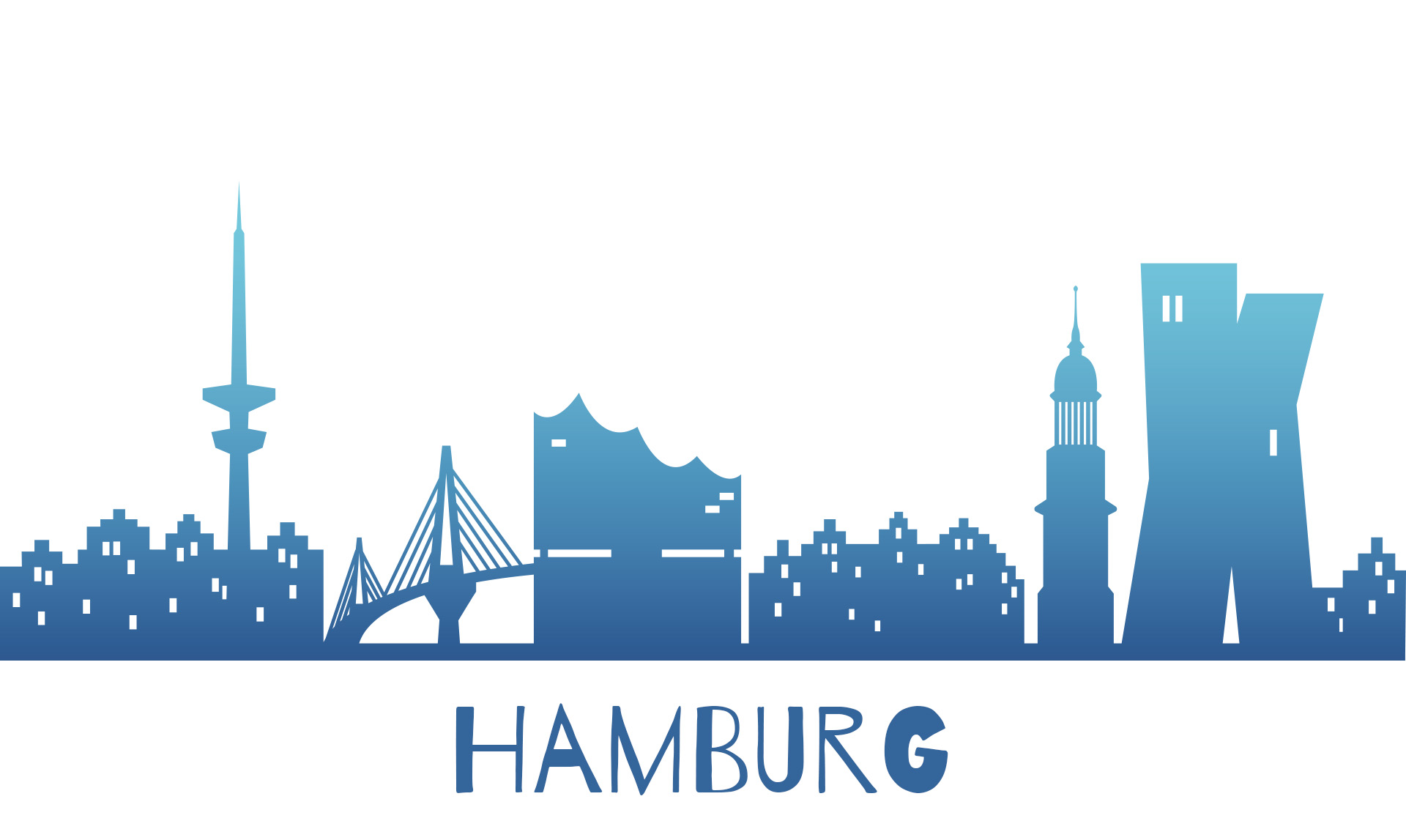 skyline Hamburh illustration janina hansen