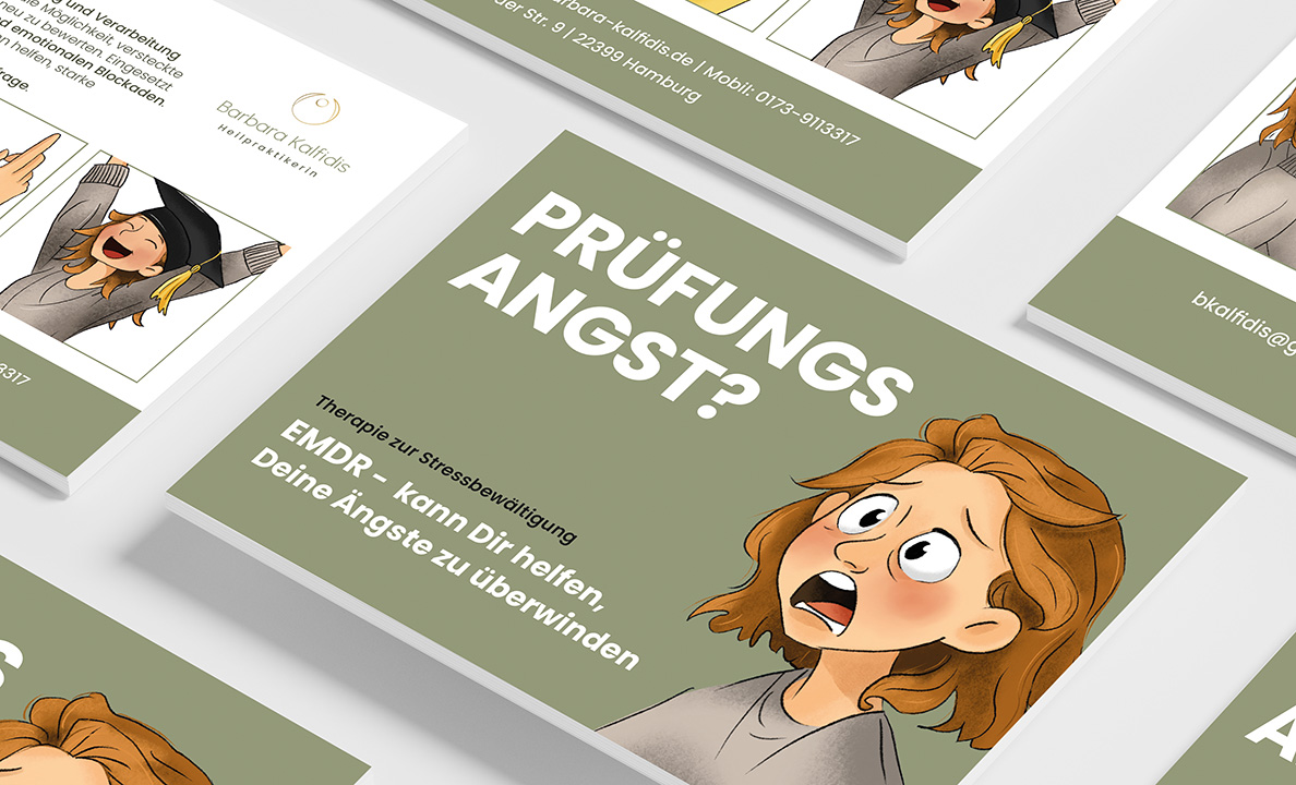 individuelle Illustration Postkartendesign