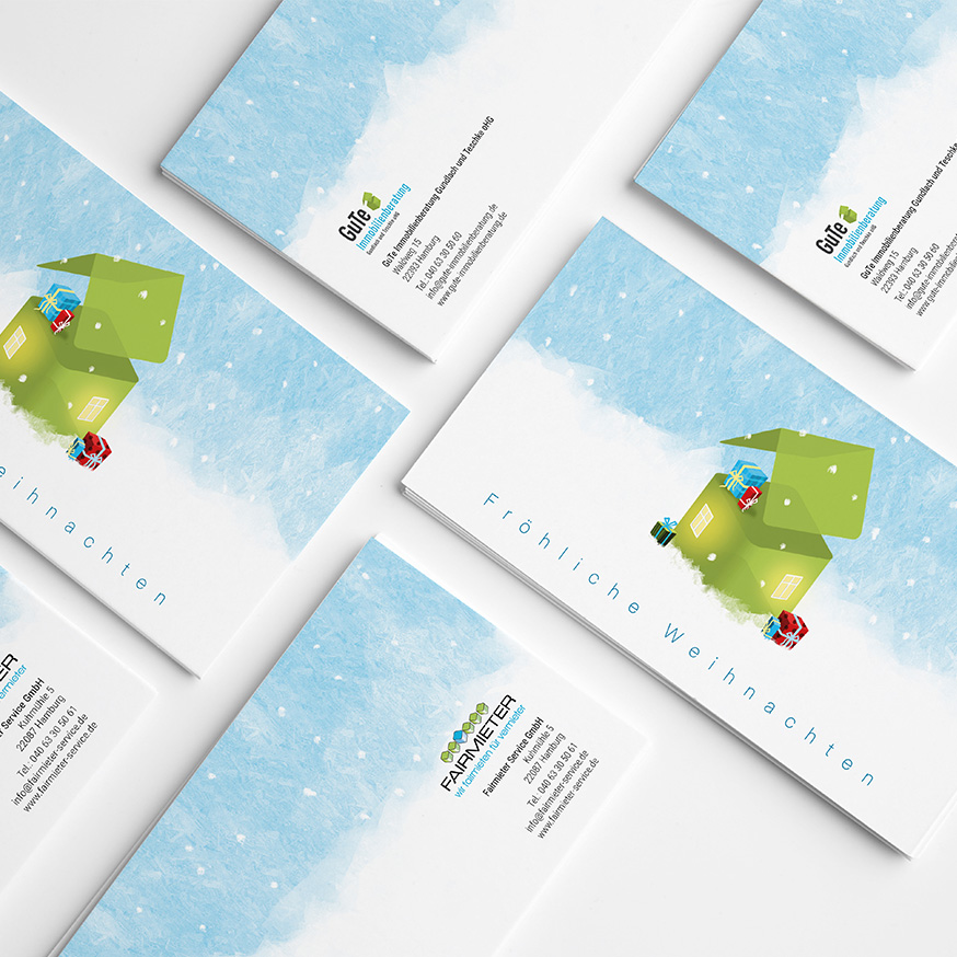 individuelle grußkarten für kunden erstellen lassen grafikdesign hamburg